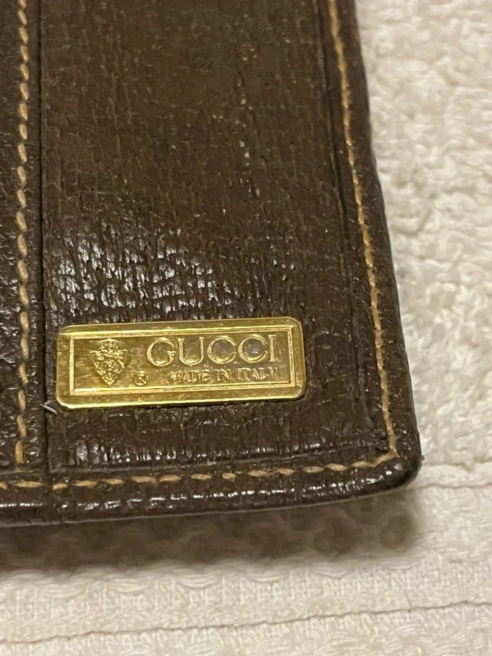Gucci Beige & Brown GG Canvas Continental Wallet with Gold Logo - Picture 6 of 7